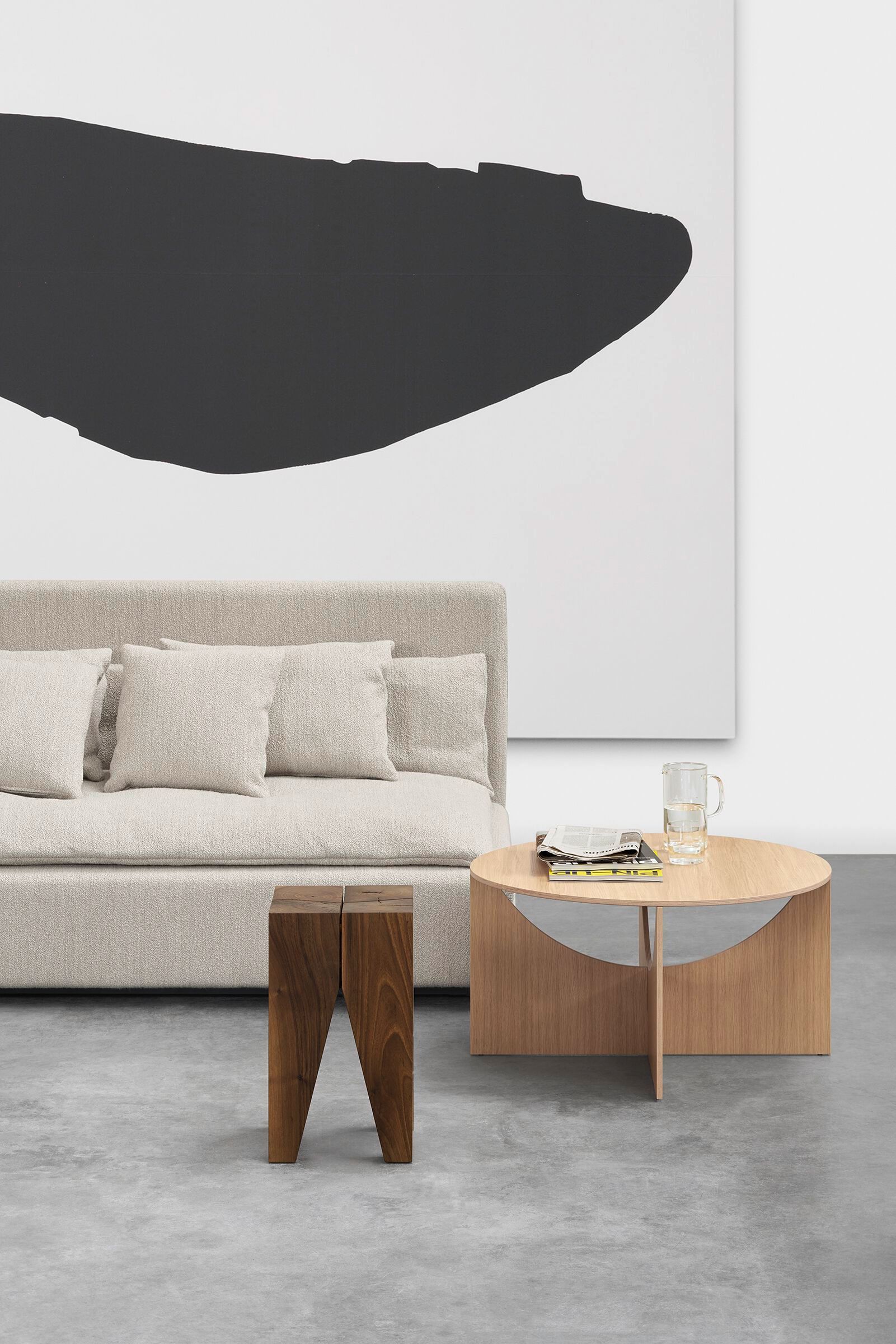 Круглый деревянный журнальный столик e15 Kramer ARCH-00101805 - Вид №3