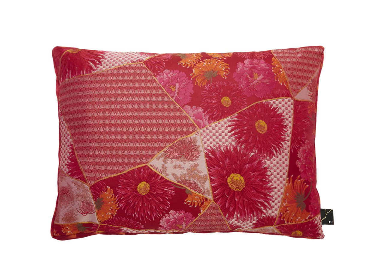Прямоугольная подушка из ткани с цветочным рисунком K-3 Maiko ARCH-00060152