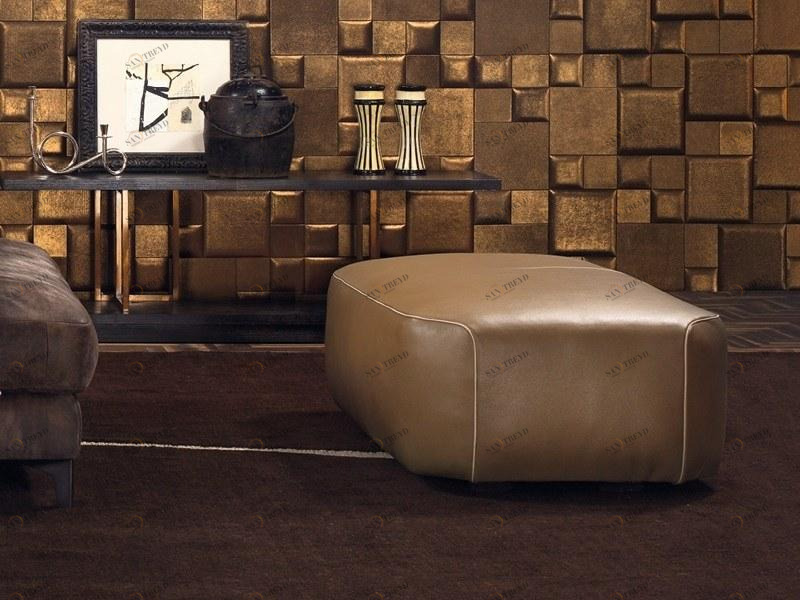 Borzalino Пуф из мягкой кожи Franklin sun-id-1378951