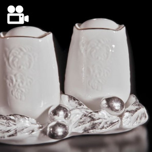 72036 Подставка под специи Oliva Branch Белая BOGACHO