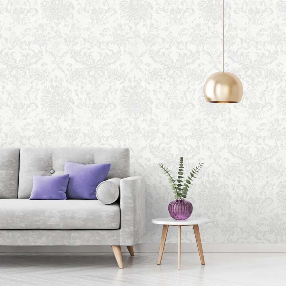 Обои флизелиновые Ateliero Azzurro серые 1.06 м AT281301 STLM-2034157 - Вид №2