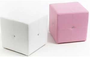 Пуфик ABC-KING квадратный розовый со стразами Сваровски