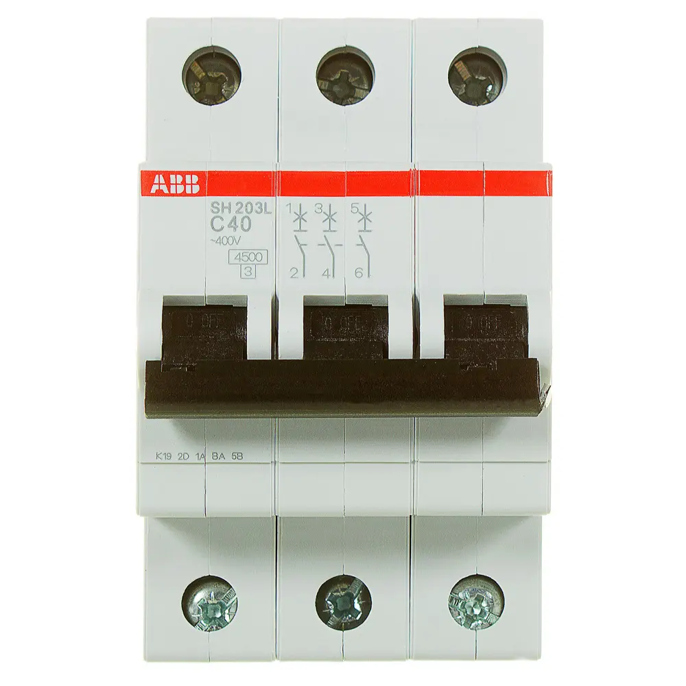 Автоматический выключатель ABB SH203L 3P C40 А 4.5 кА 2CDS243001R0404 STLM-2072117 - Вид №1