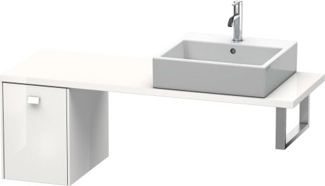 BR512004949 Brioso Шкафчик для компактной консоли Графит матовый, декор Duravit - Вид №2