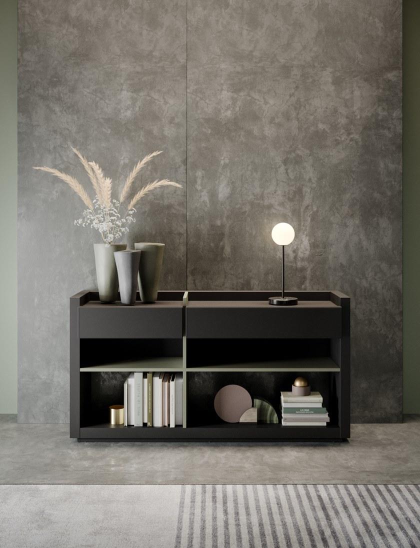 PROF Прямоугольная деревянная консоль с ящиками Sessanta sun-id-1471888 - Вид №6