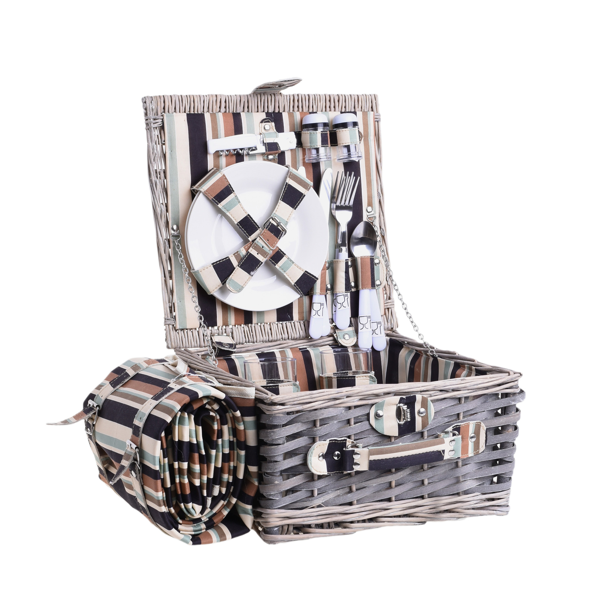 3860111.0003 корзина для пикника с пледом TO4ROOMS  - Вид №1