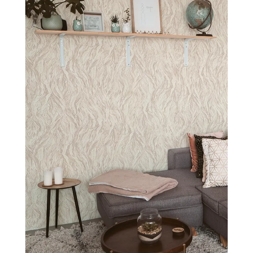 Обои флизелиновые Peonia кремовые 1.06x10 м 168389-23 SOLO STLM-2029553 - Вид №3