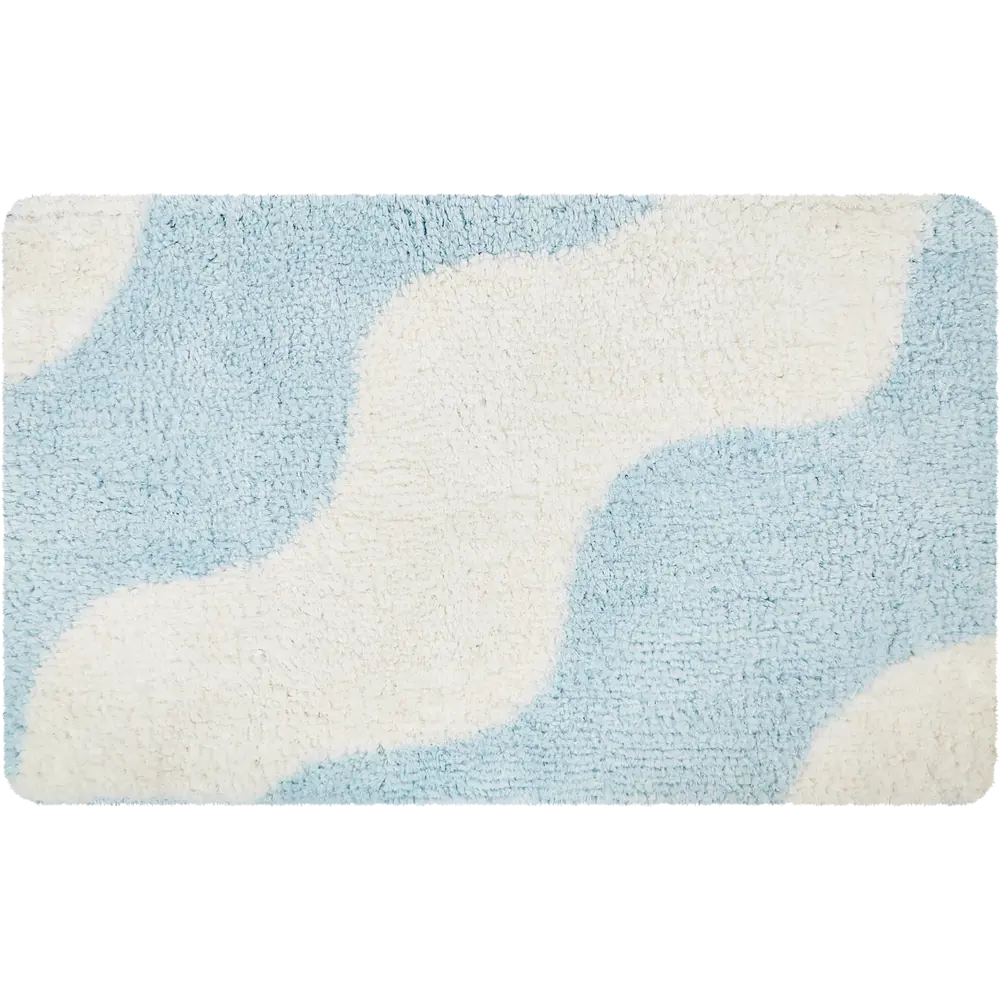 Коврик для ванной SWENSA Curve - мягкий антискользящий 50х80 см 89350249 STLM-0987327