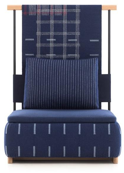 GAN Кресло из ткани с высокой спинкой Lan sun-id-1417965 - Вид №1