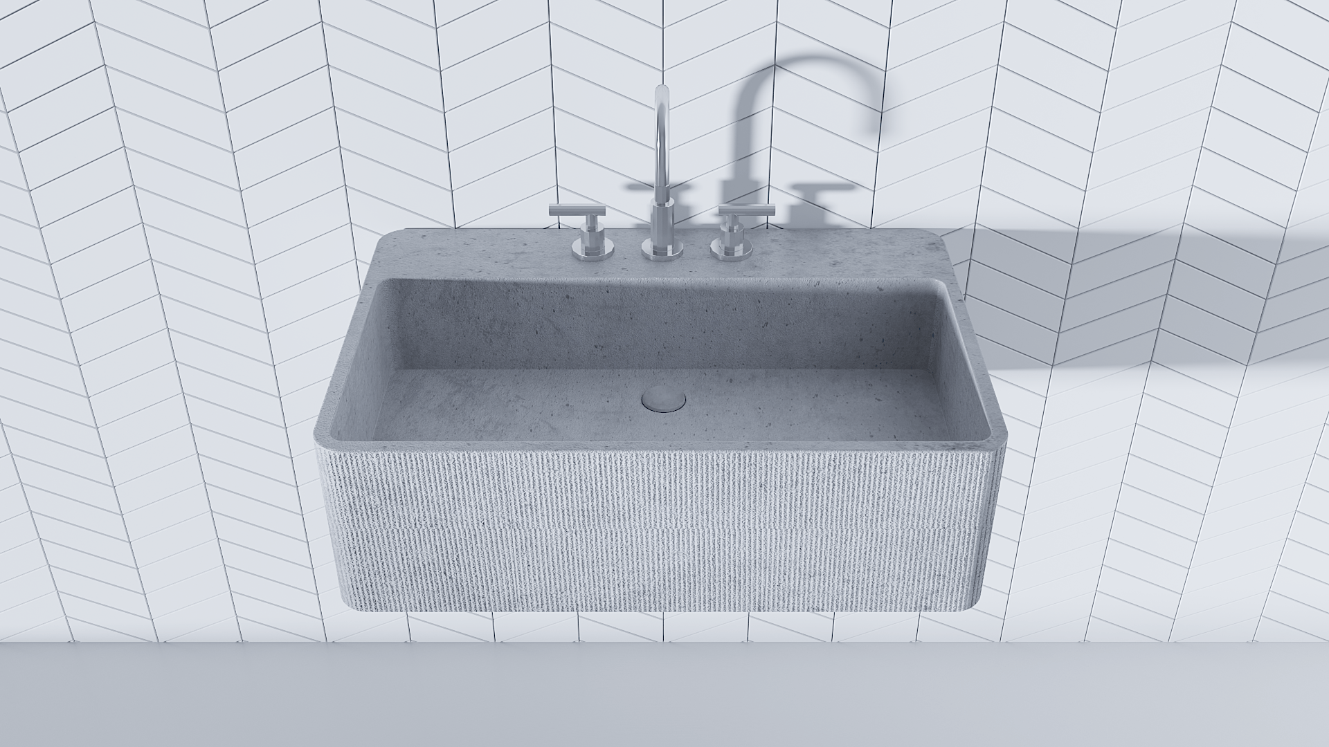 WB-616 Раковина из бетона BET-ON BetOn  - Вид №3