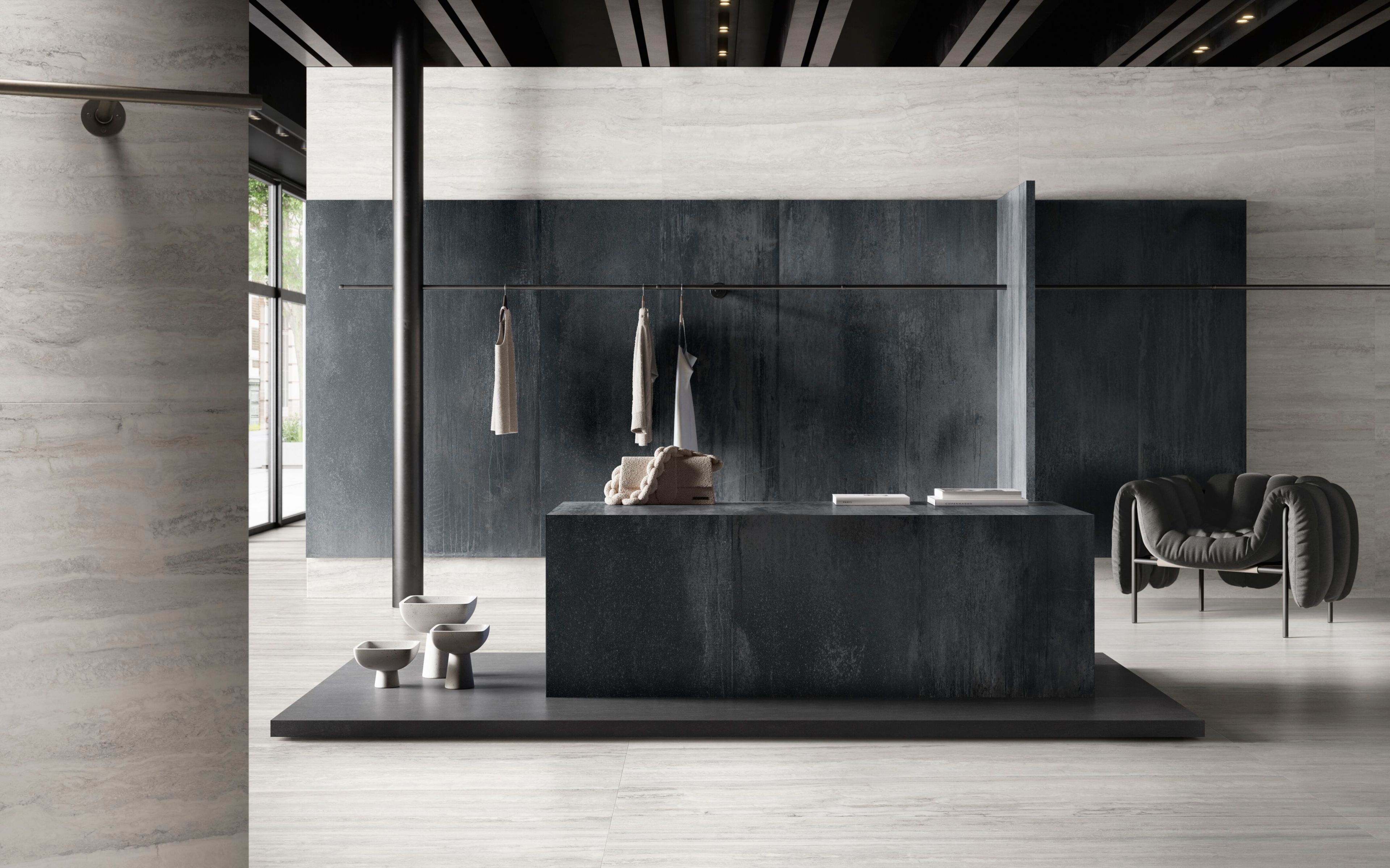 Напольное / керамогранит с эффектом травертина CERAMICA SANT'AGOSTINO Invictus ARCH-00066942 - Вид №3