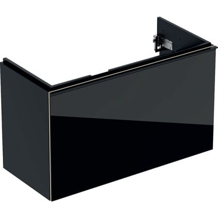 500.616.JK.2 Шкафчик для раковины Geberit Acanto, с одним выдвижным ящиком и одним внутренним выдвижным ящиком, с укороченным вылетом, с сифоном Geberit  - Вид №15