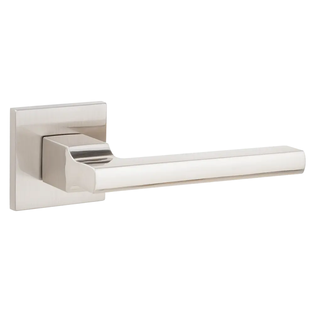 Дверная ручка на розетке Armex H-30095-P без запирания цвет никель STLM-2081895 - Вид №1