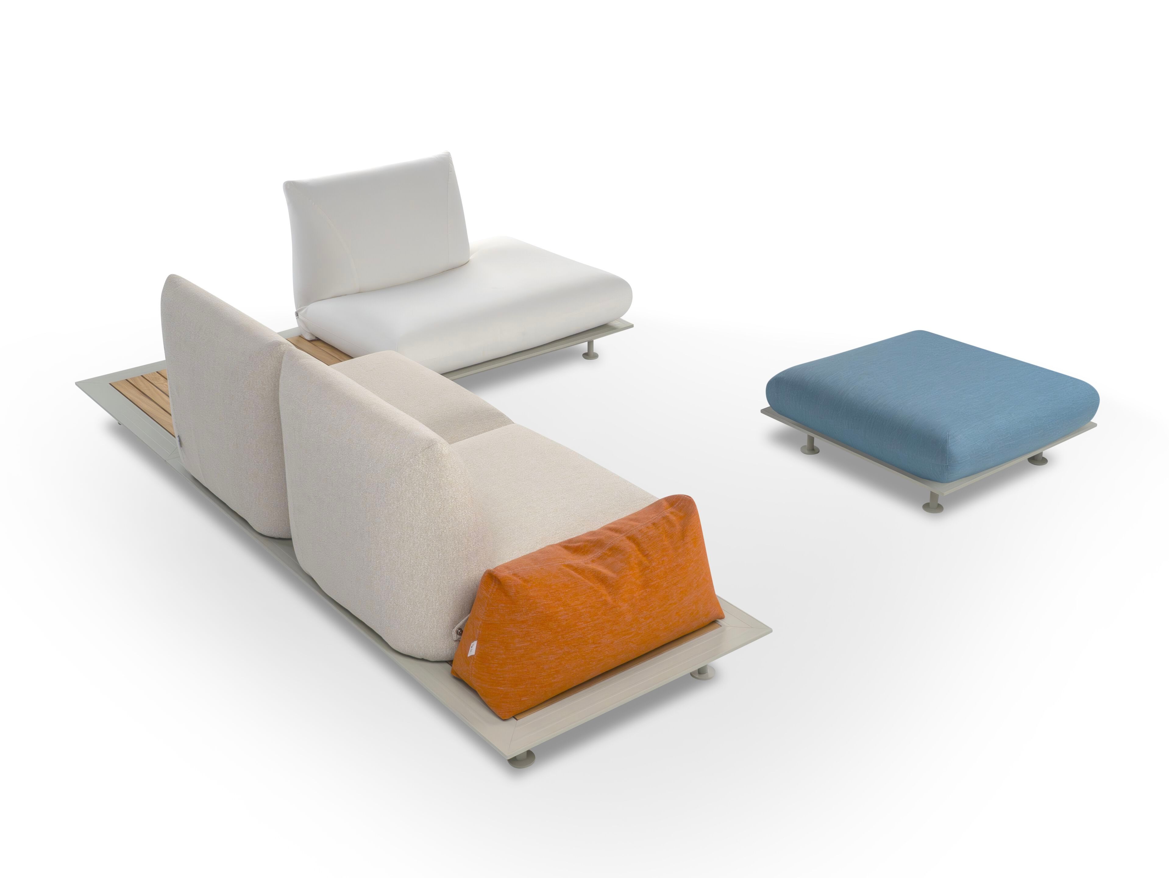 Тканевый съемный модульный садовый диван Calia Italia открытый ARCH-00020772 - Вид №1