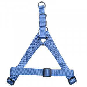 ПР0050089 Шлейка для собак 10мм (обхват 25-40см) голубая Great&Small