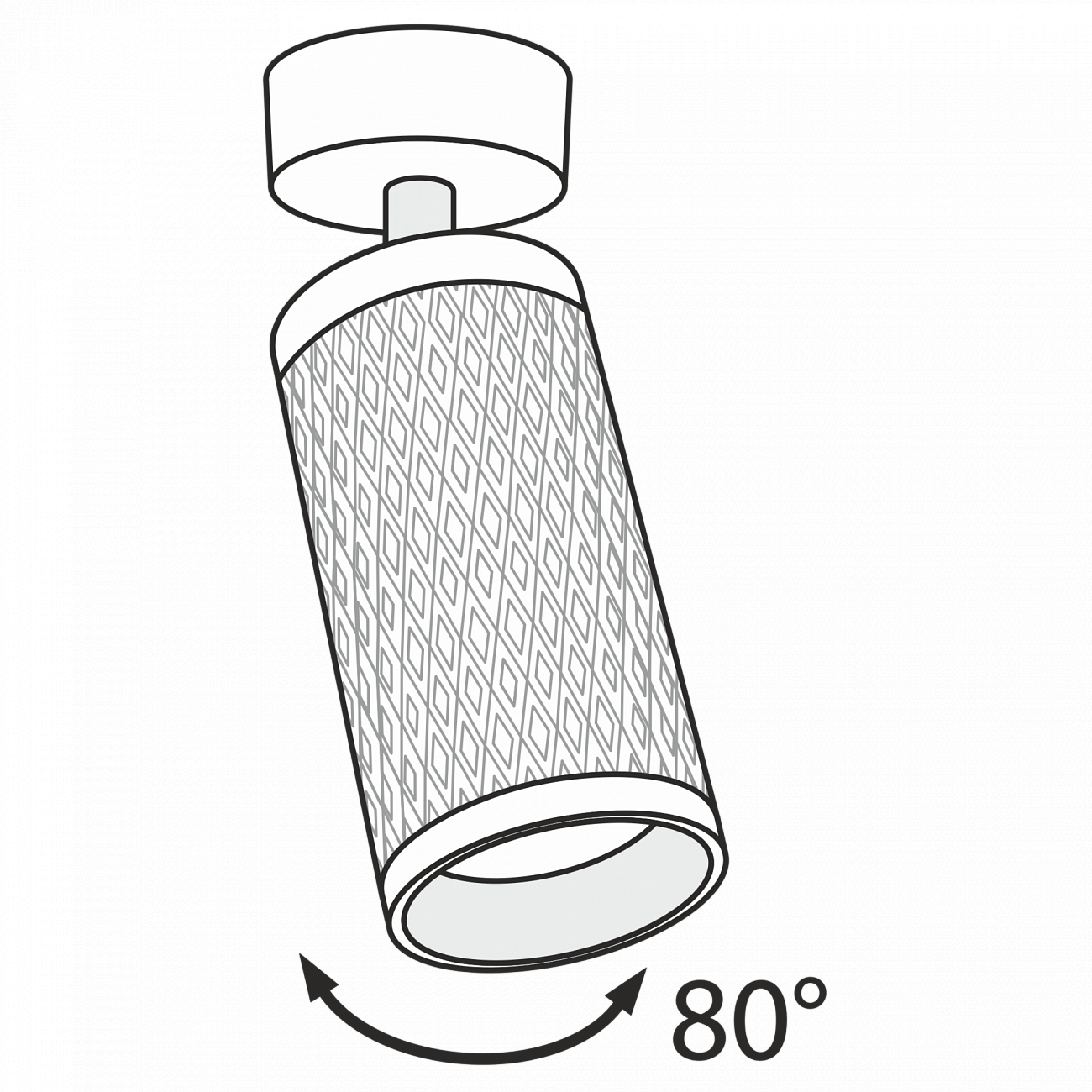 Спот потолочный поворотный с алюминиевым плафоном 19,5 см золотой Alfa C034CL-01G TECHNICAL CEILING & WALL 00-3956962 Золото  - Вид №1