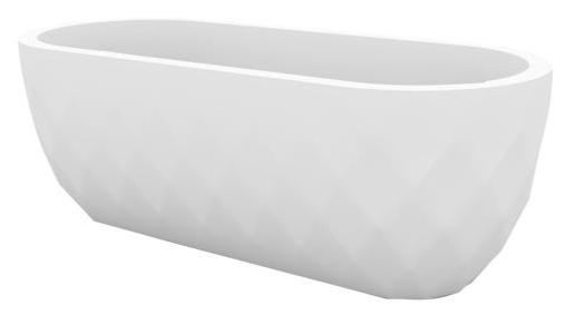 073180 Кашпо Nano матовое белое широкое 33см Vondom Vases - Вид №1