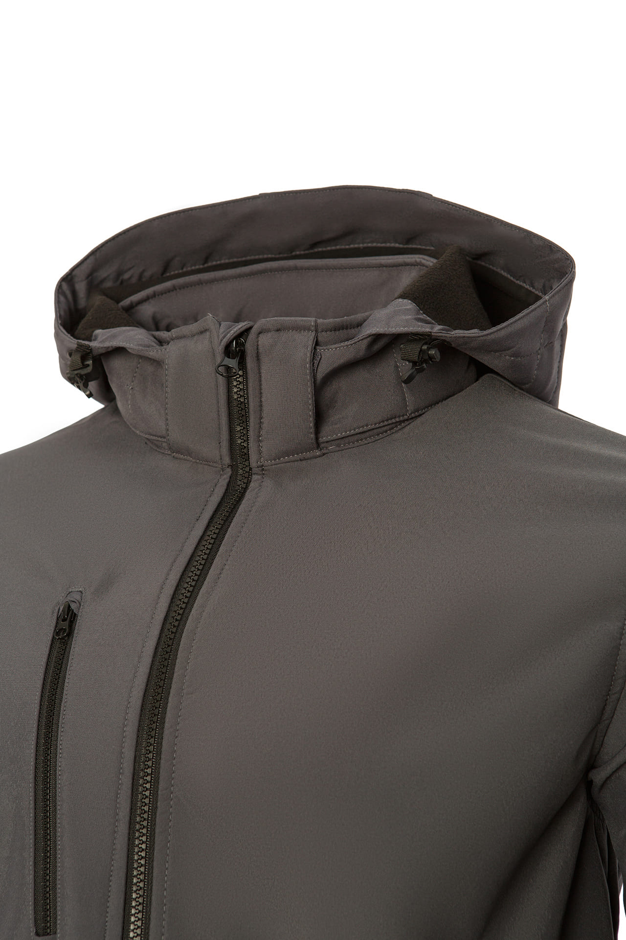 5042162 Куртка РЕГАТТА ПРОФЕШИОНАЛ ВЕНТУР софтшел серо-черная  Демисезонная одежда размер M (44-46) Спецодежда  - Вид №5