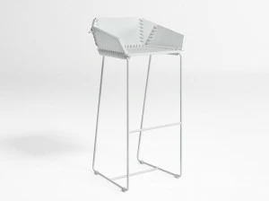GANDIABLASCO Высокий табурет со спинкой Textile