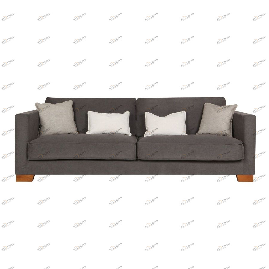 Диван Cloud, трехместный, серый Sits S1135