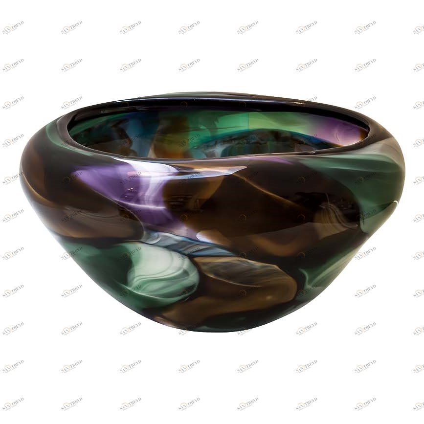 Ваза стеклянная черная 22х27 см от Garda Decor GARDA DECOR - 045413 Черный 