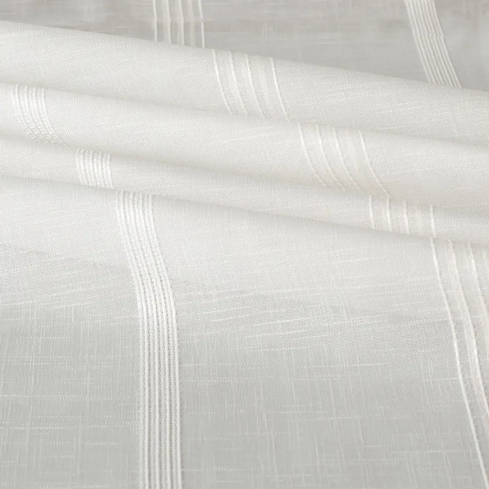 Тюль 1 м/п Полосы батист 300 см цвет молочный GARDEN STLM-2172952