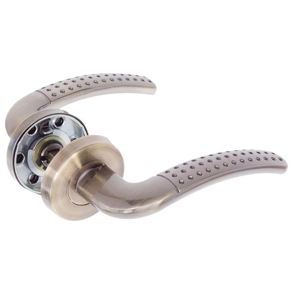 Ручки дверные на розетке ASS-S6311 цвет античная бронза EDSON STLM-2175210 - Вид №1