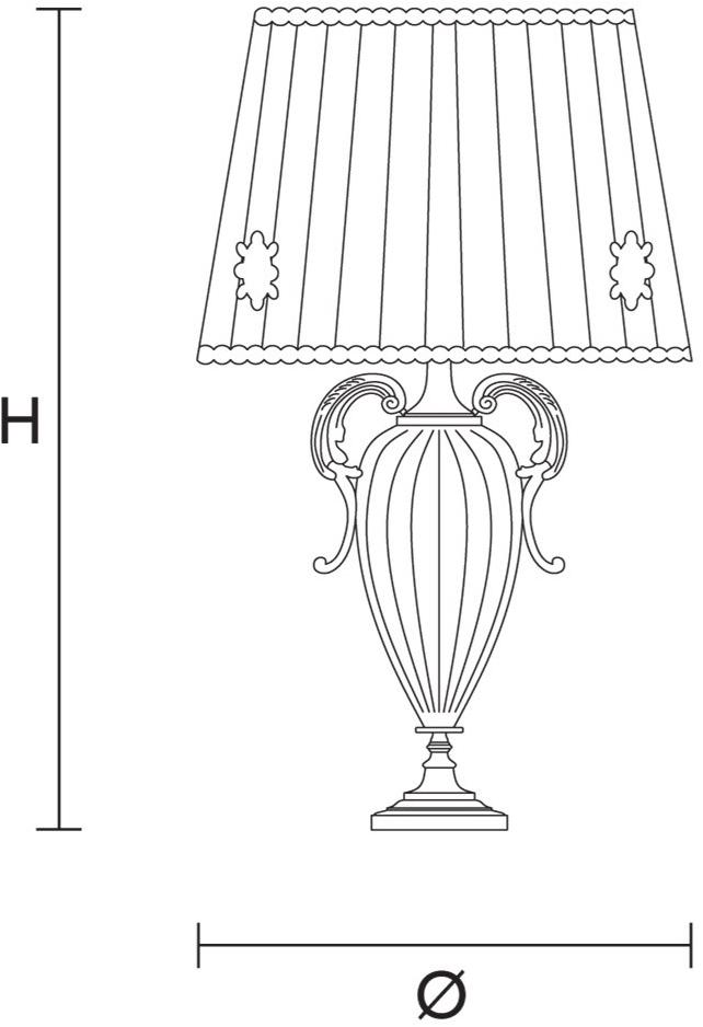 Masiero Металлическая настольная лампа в классическом стиле с кристаллами Primadonna sun-id-1379610 - Вид №2