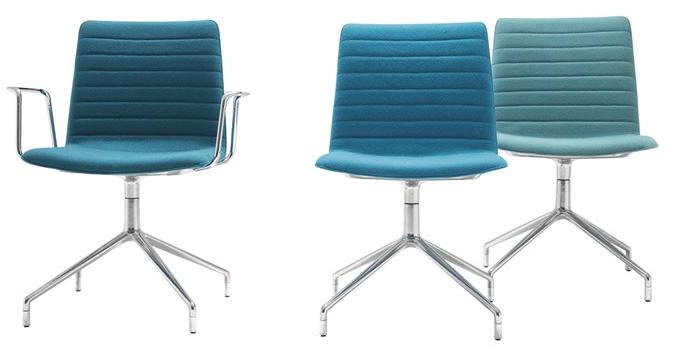 Andreu World Мягкое вращающееся кресло на жердочке Flex corporate Si1639 - Вид №4