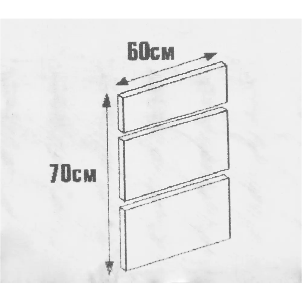 Дверь для шкафа Delinia «Леда белая» 60x27 см, МДФ, цвет белый, 3 шт STLM-2082547 - Вид №4