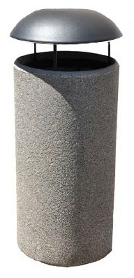11705 КЁЛЬН с крышкой, урна из бетона LAB.Space 