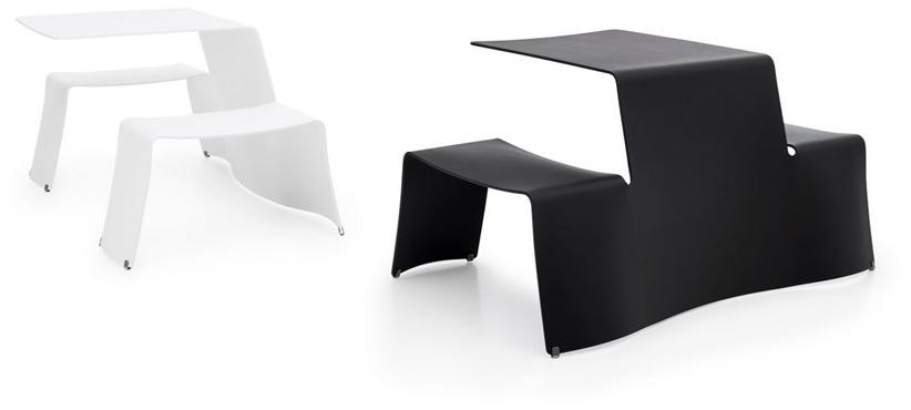 Extremis Алюминиевый стол для пикника со встроенными скамейками sun-id-1433021 - Вид №4