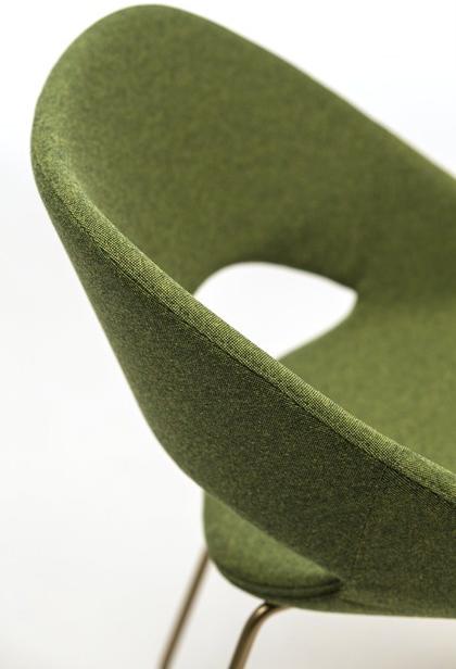 arrmet Санный стул с обивкой из ткани Kabira sun-id-1477607 - Вид №6