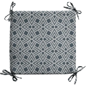 Галета на табурет «Геометрия» 35x35 см цвет серый