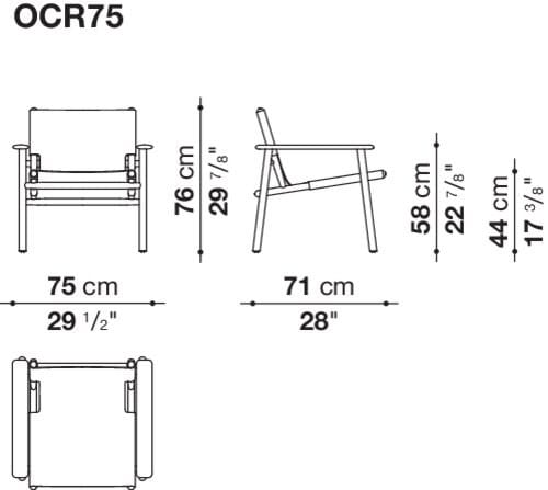 Садовое кресло из массива дерева и ткани B&B Italia Outdoor CORDOBA ARCH-00136423 - Вид №15