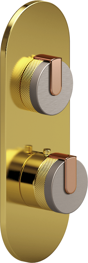 E-8026-R1SNE0-L1RG-AU-T Планка M-Series с 2 ручками - Внешняя часть GRAFF MOD+