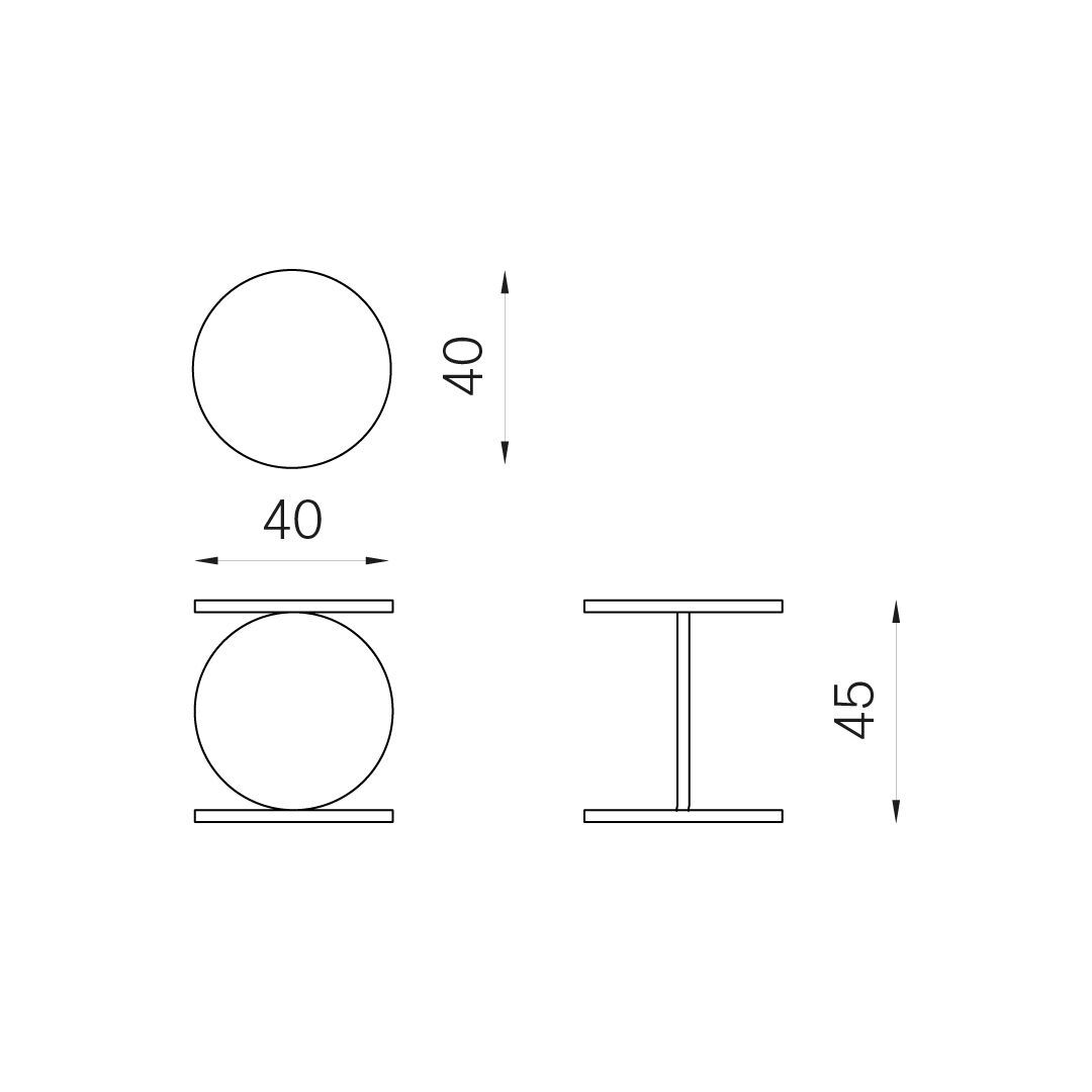 Многослойный круглый журнальный столик BALERI ITALIA MATCH POINT ARCH-00128380 - Вид №13