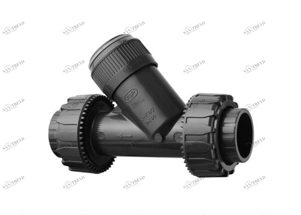 SANIT 842700210825503 Обратный клапан, PVC-U, винт с резьбой втулки 