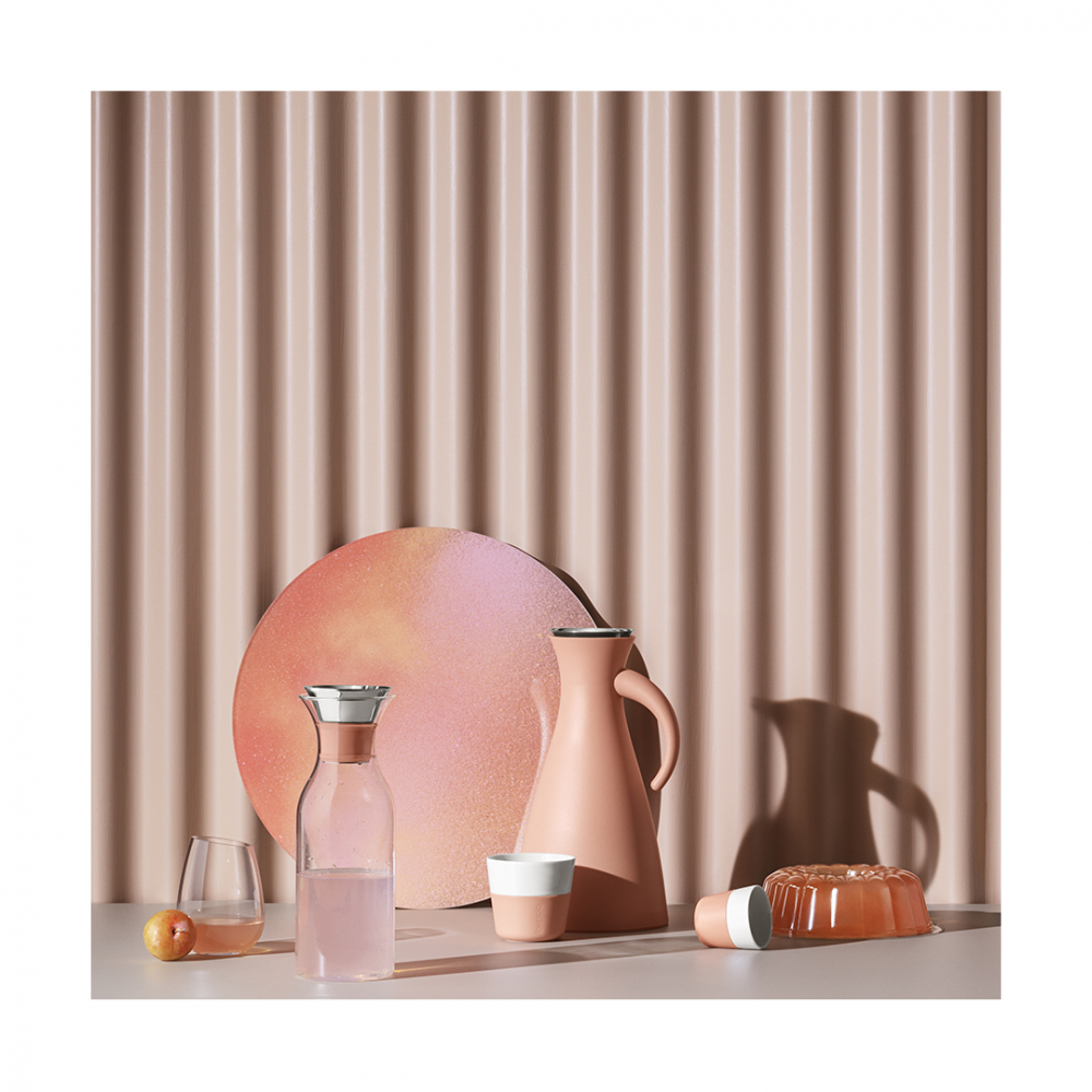 EVA SOLO 501089 Чашки для эспрессо, 80 мл, 2 шт, персиковый Фарфор, силикон  - Вид №1