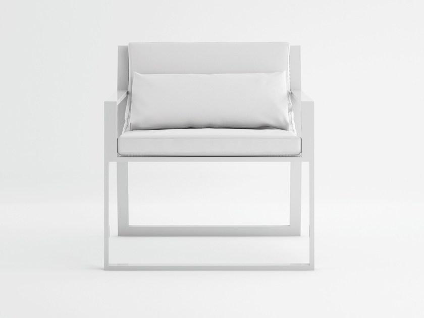 GANDIABLASCO Садовое кресло-санки из термолакированного алюминия с подлокотниками Blau sun-id-1471480 - Вид №1