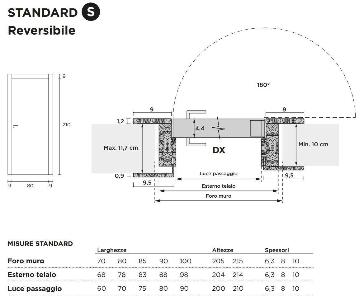 Распашная дверь с выдвижными петлями Venus Design Вера ARCH-00049586 - Вид №4