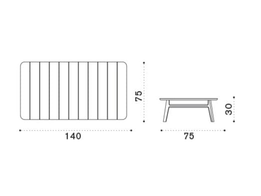 Прямоугольный садовый стол из тикового дерева Ethimo Knit ARCH-00138183 - Вид №7