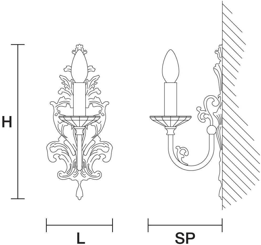 Masiero Настенный светильник из латуни Brass & spots sun-id-1367445 - Вид №2