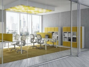 CUF Milano Стеклянная звуконепроницаемая сдвижная стена для офиса Aquarius