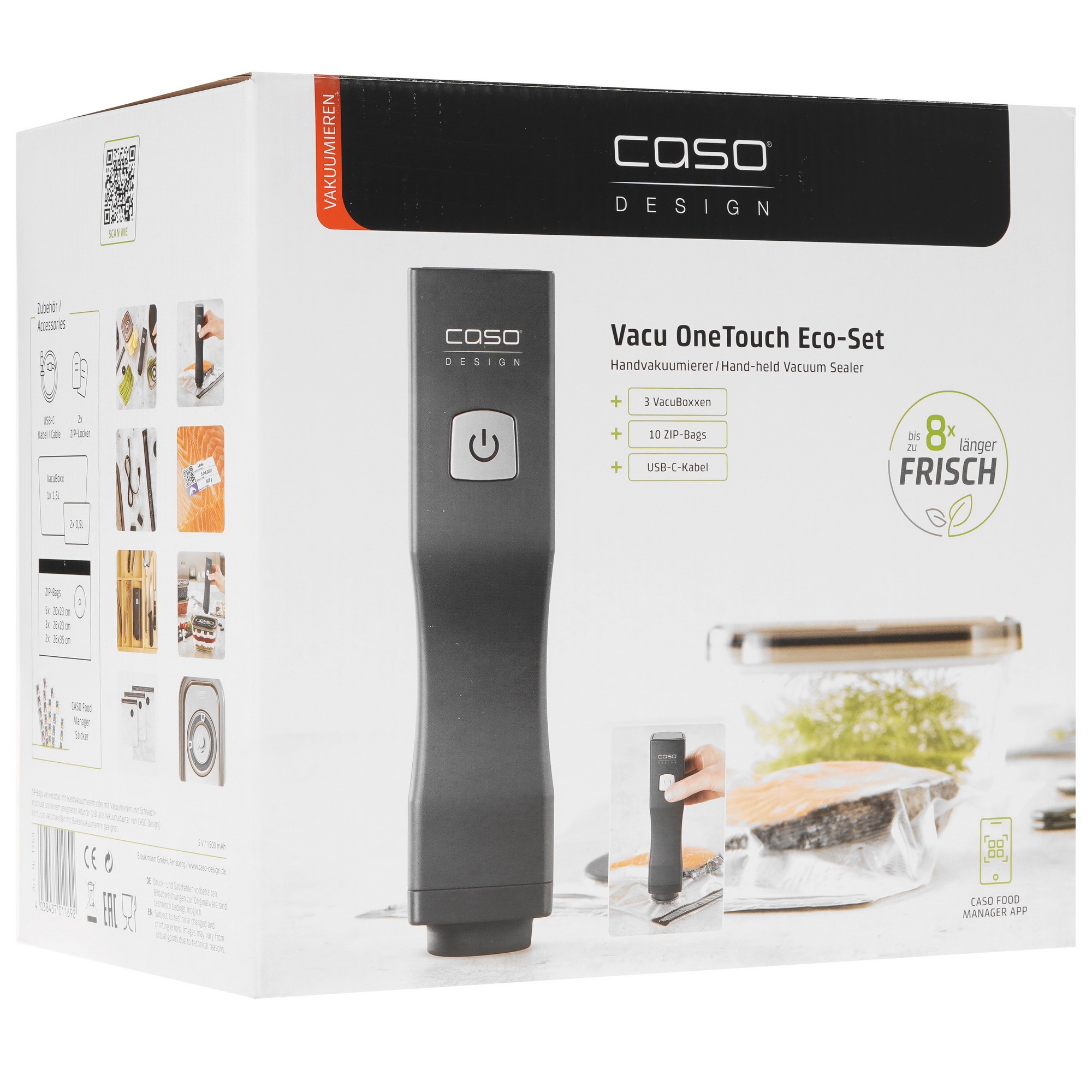 5359823 Ручной вакуумный упаковщик CASO Vacu OneTouch Eco-Set STDN-0016624 - Вид №10