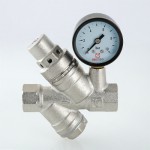 VT.082.N.05 Редуктор давления с фильтром и манометром Valtec 3/4"  - Вид №2