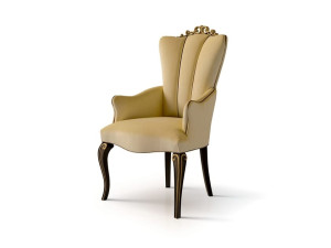 Мягкий бархатный стул с подлокотниками