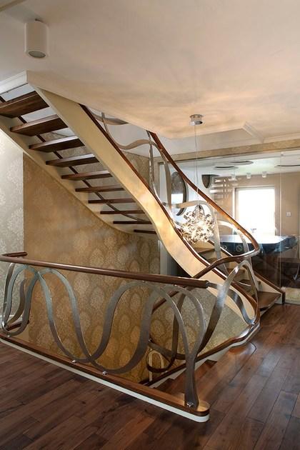 Siller Treppen П-образная открытая лестница из массива дерева Dubai sun-id-1408388 - Вид №12