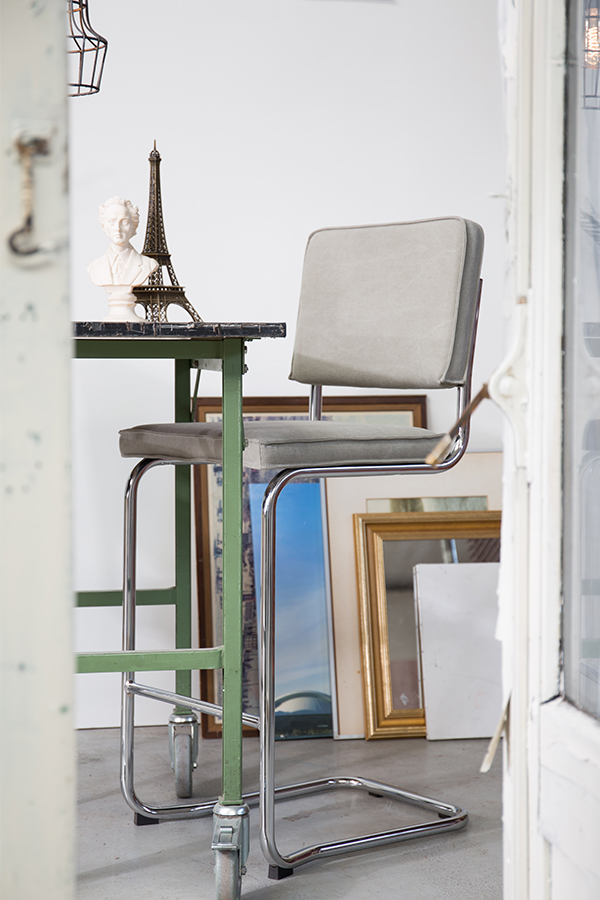 Стул барный Ridge Kink Vintage черный Zuiver 1500033 - Вид №1