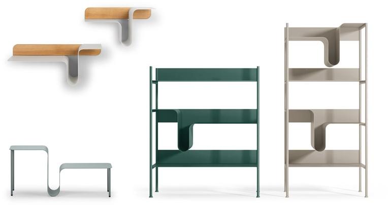 True Design Стол из листового металла с журнальной стойкой Wave Wat000 - Вид №6